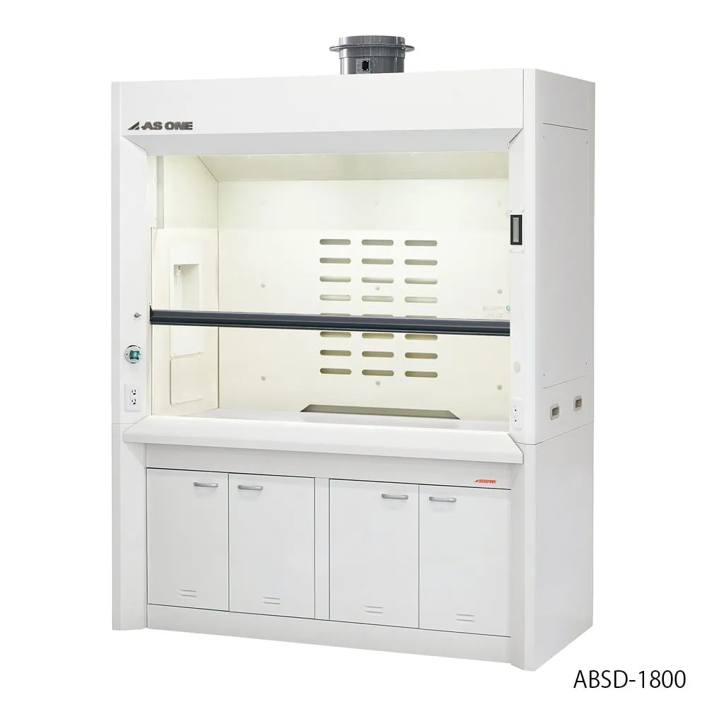 4-1187-15 Fume Hood (Cabinet Type, Epoxy Top Plate) Deep 1200 x 980 x 2250 mm ABDD-1200