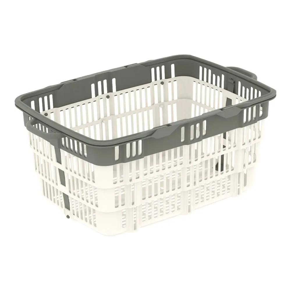 66-0013-38 Basket (Foldable) 570 x 361 x 237 mm Gray/White 10306000GL803WHTSU