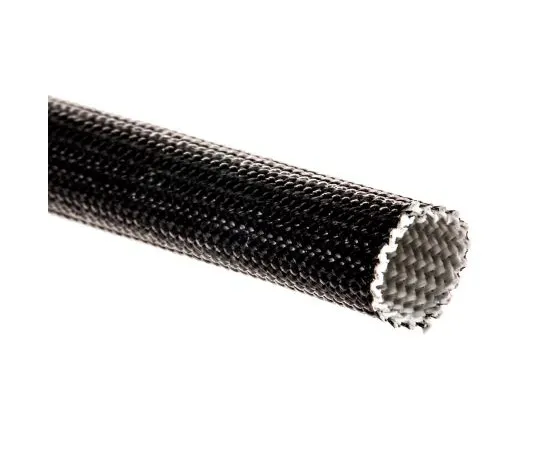 63-4613-16 RS PRO Braided Acrylic Fibreglass Black Cable Sleeve, 6mm Diameter, 5m Length 398-903