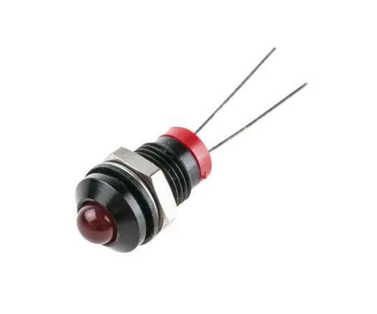 63-4585-62 RS PRO Red Indicator, 2 V dc, 8mm Mounting Hole Size, Lead Pins Termination, IP67 205-577