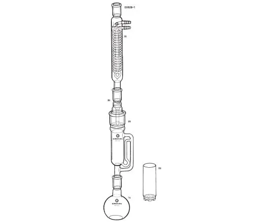 63-6524-50 Immersion Extraction Apparatus 100mL (30 cm3) EX92B-1-1