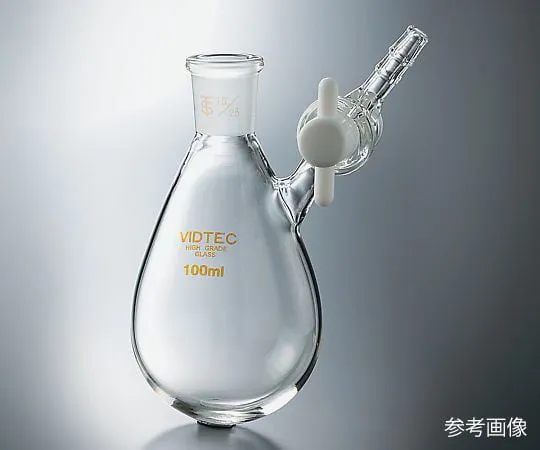 3-9408-01 Eggplant-Shaped Schrenk (F Type Teflon (R) Cock) Sliding 15/25 50mL 7013/01/01