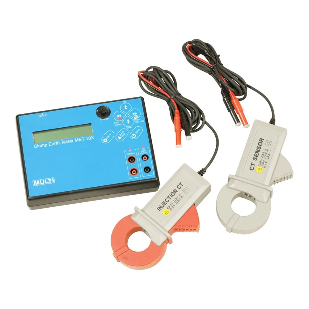 4-4610-01 Clamped Ground Resistance Meter (Built-in BluetoothR) MET-10X