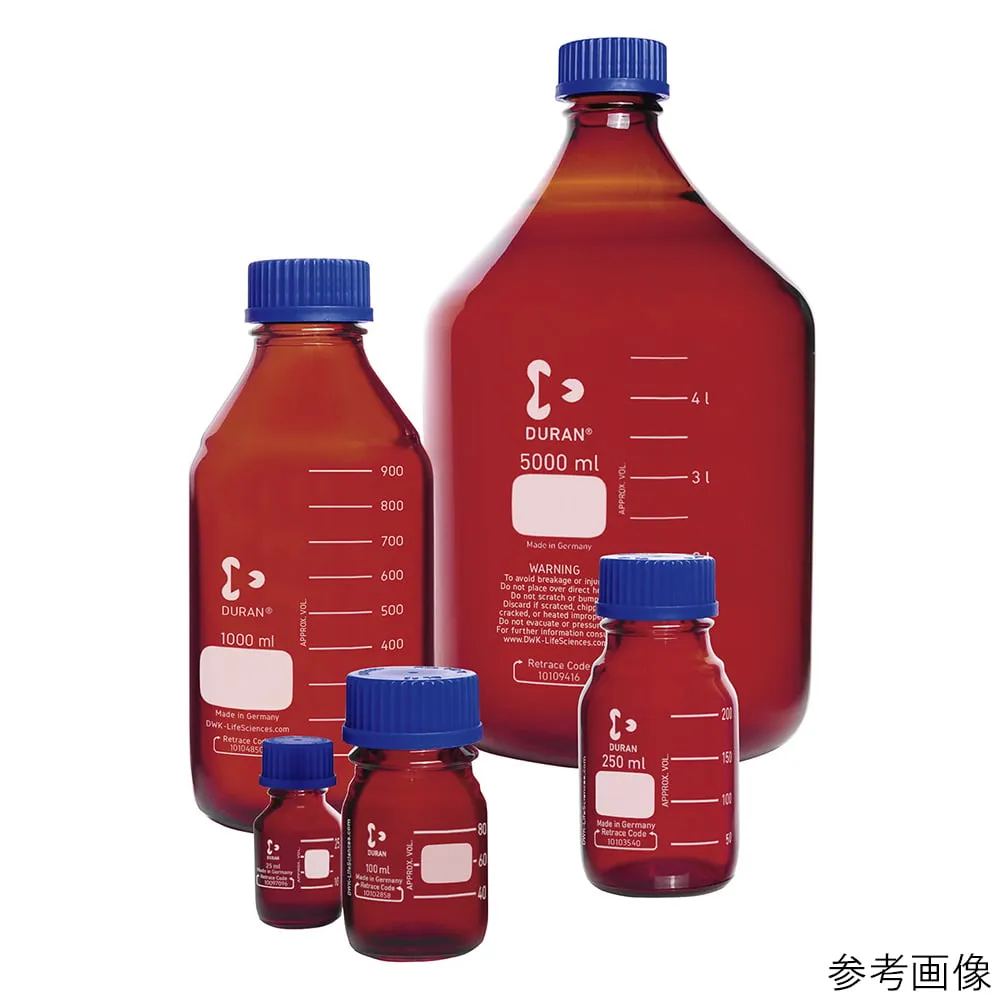 1-1961-01 Screw-Top Bottle Round Type Dark Amber (DURAN(R), 017210) 25mL GL-25 017210-25A