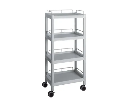 3-6641-09 Mobile Easy Cart (Tall Type/Regular 31) Gray 4 Stages Wiith Guard Frame ME31J