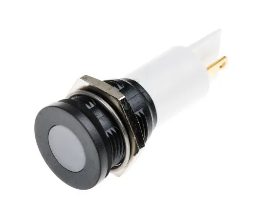 63-4585-71 RS PRO White Indicator, 230 V ac, 16mm Mounting Hole Size, Solder Tab Termination, IP67 205-886