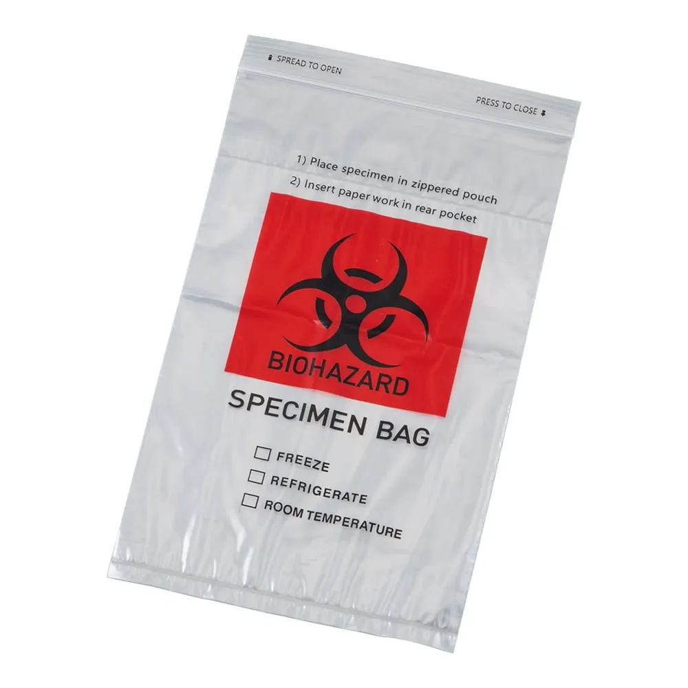 4-5741-01 Sample Bag (with Biohazard Mark) 150 x 250 mm 1 Bag (100 Sheets) AYB1525