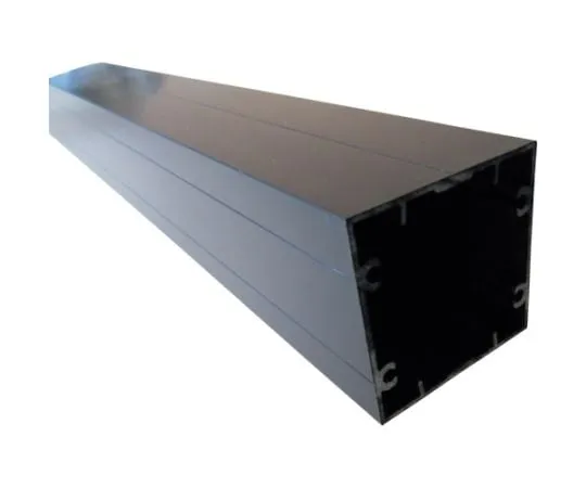 64-4998-57 Aluminum Support Angle 50x50x1.4 Black with Screw Hole 3.65 m AA110KS