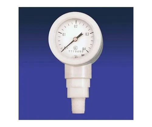 61-4383-56 Fluorine Resin Bellows Pressure Indicator 0-0.1MPa R3/8 Male F-2189-01