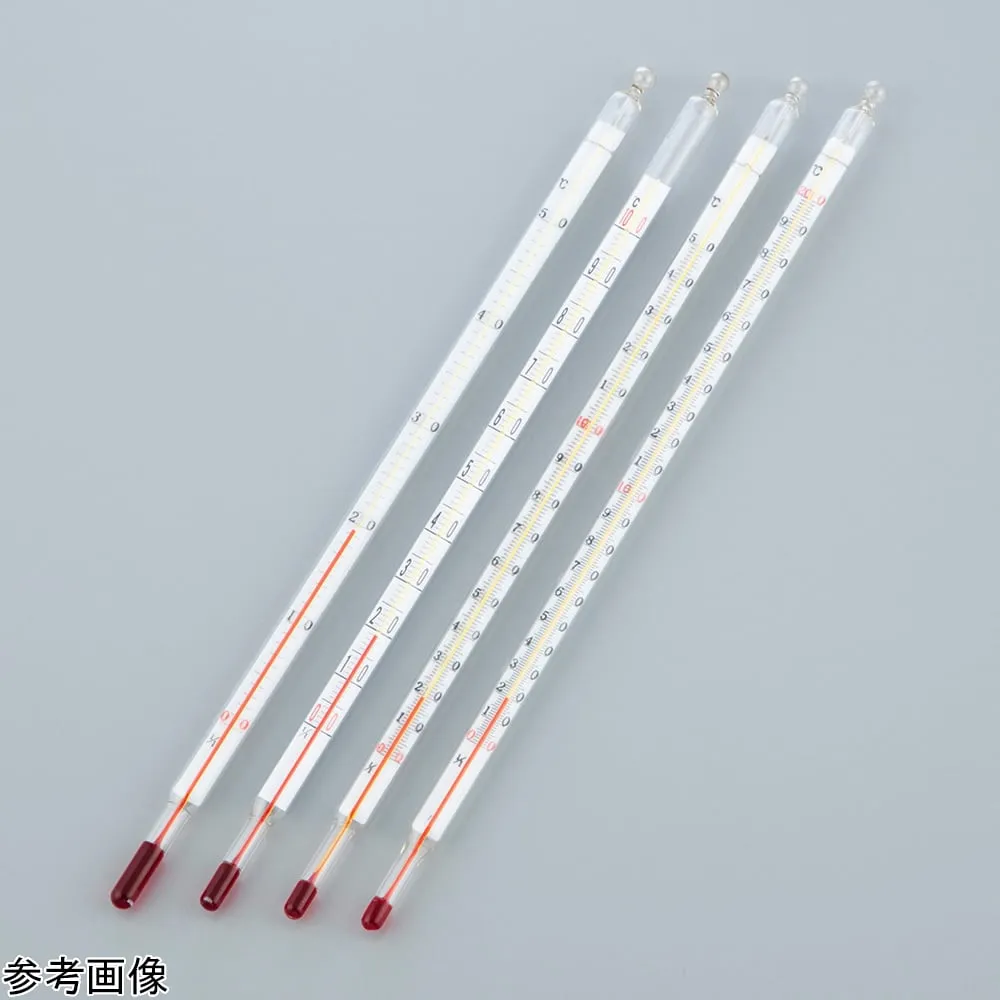 4-4616-01 Red liquid double tube thermometer 0 ~ 50 degrees JC-2001
