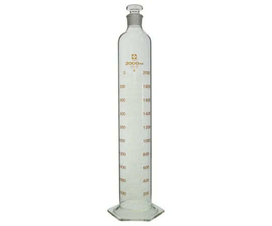 61-4413-92-56 Graduated Cylinder with Plug Supergrade 2L English Calibration Certificate 023550-20001