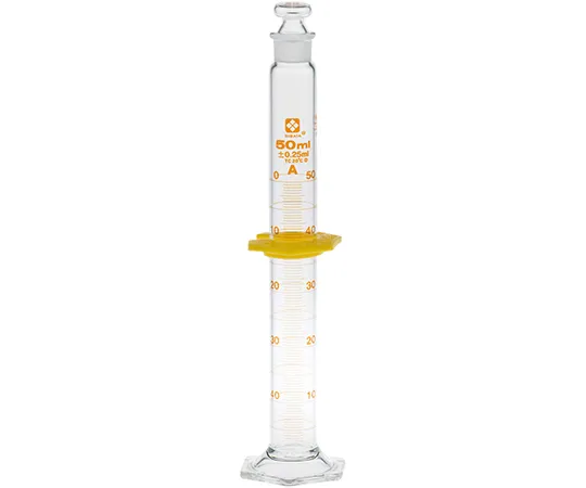 61-4413-98　［Discontinued］Graduated Cylinder with Plug Super Grade 50mL　023550-50
