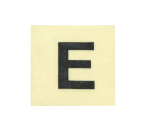 61-7397-95 Character Seal Black E 15mm CL15B-E