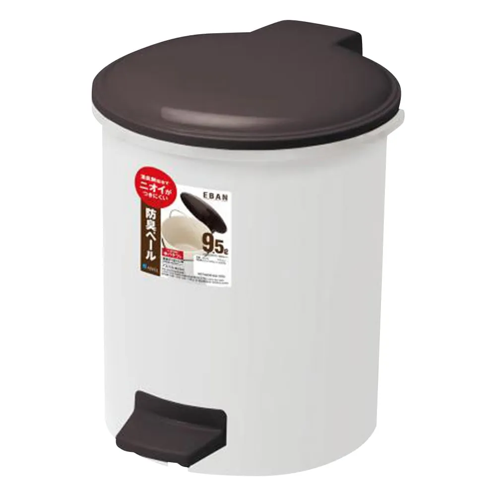 1-7019-11 Deodorant Pedal Pail 233 x 345 x 444mm 9.5L Round with Inner Bucket 6410