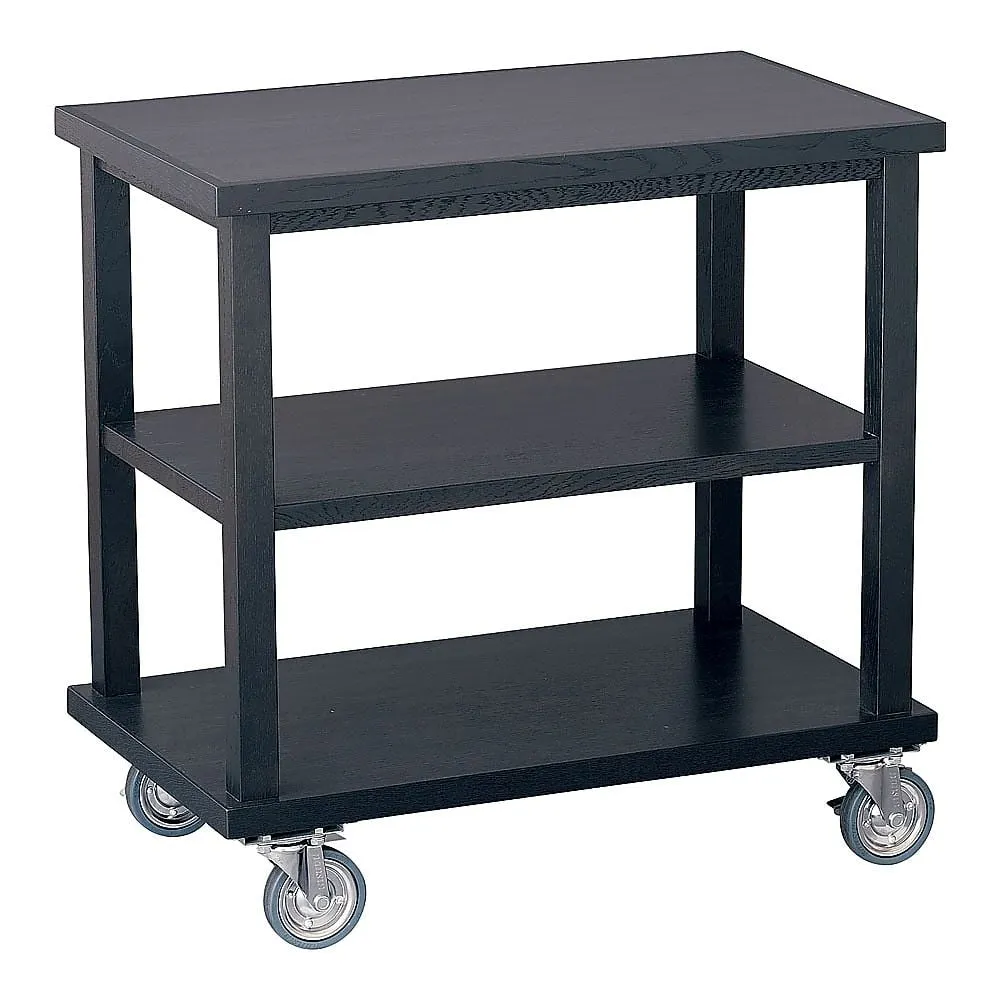63-5704-90 Wooden Service Wagon Black