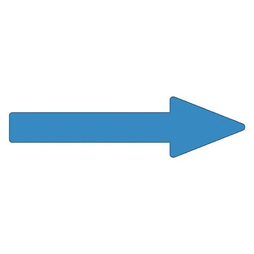 61-3408-89 Direction Indication Sticker For Identifying Tube -> (Blue) Arrow Sticker 65 193165
