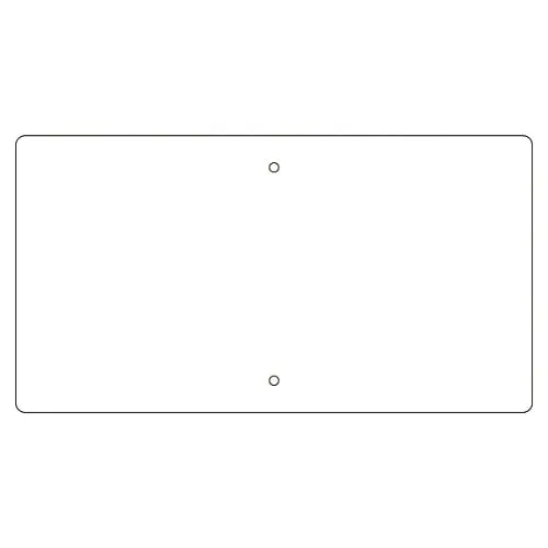 61-3393-38 Premises Sign K Horizontal White 108520