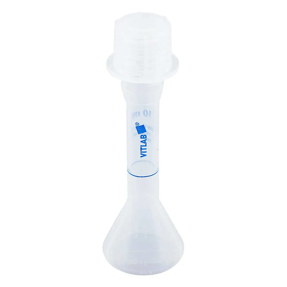 1-2174-01-56 PP Volumetric Flask with Screw Cap 10mL with English Calibration Certificate 677891