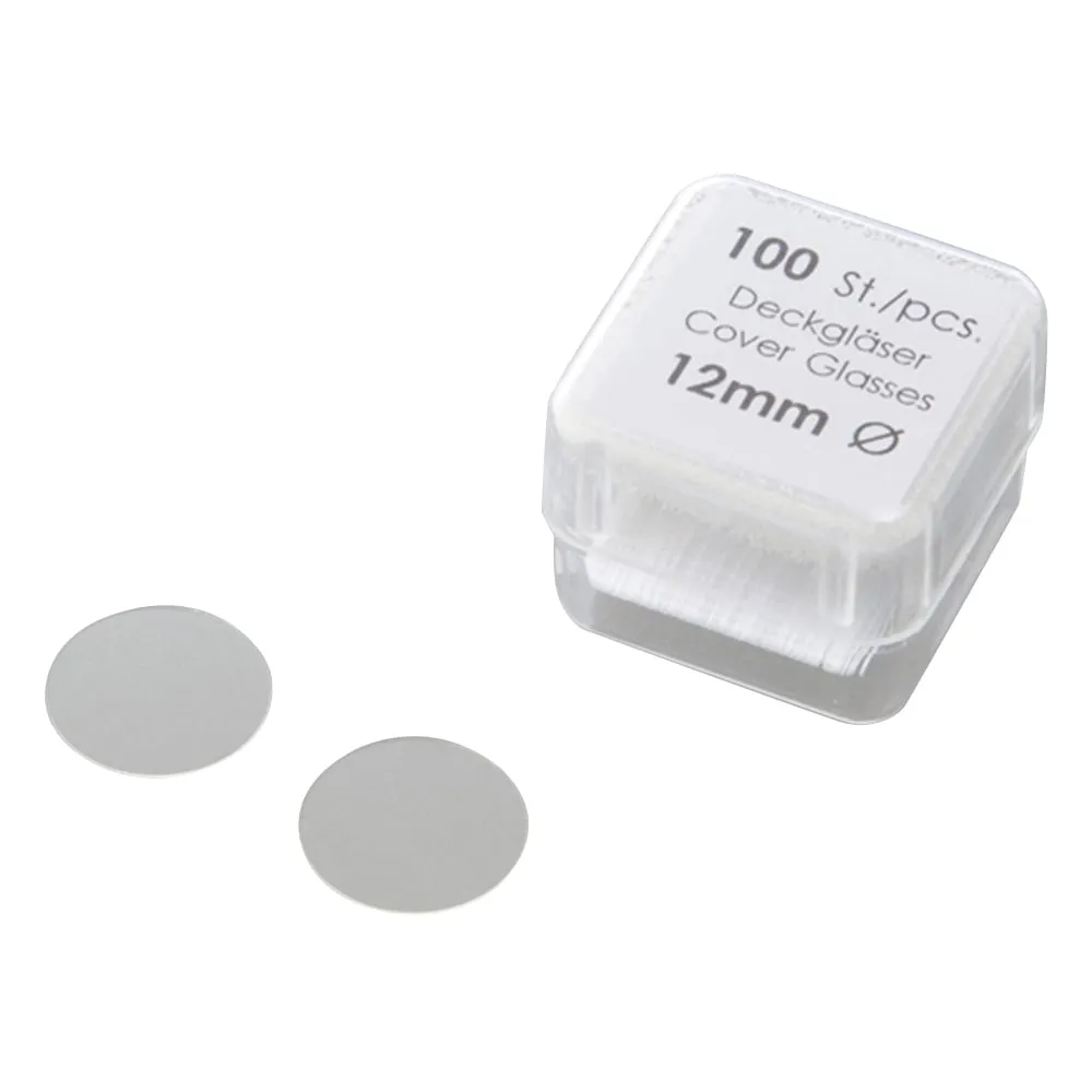 1-878-01 Round Cover Glass Φ12mm 100 Pieces x 10 Boxes 01 115 20_PK10
