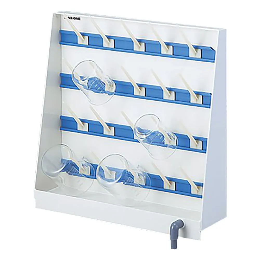 3-1381-01 Beaker Stand 20 Hook Single-Sided Type, W600