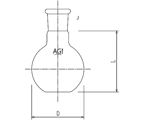 61-3616-38 Short Neck Flat-Bottom Flask 500mL 19/38 3106-500-3L