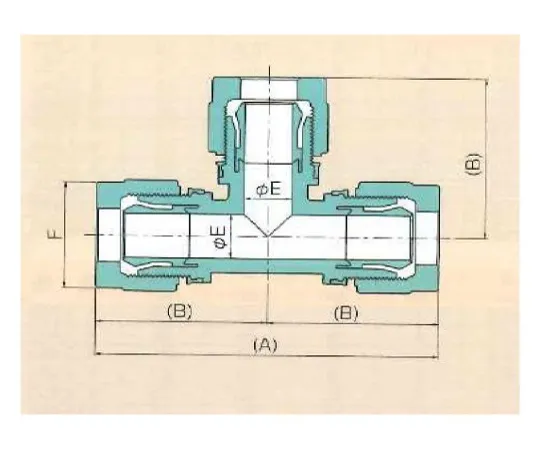 62-7093-08　［Discontinued］USL/XSP Fitting Union (Millimeters) 3φ 00N-110-01　00N-110-01