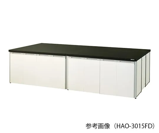 3-7738-01 Central Laboratory Bench (Frame Type With Folding Door) 1800 x 1200 x 800mm HAO-1812FD
