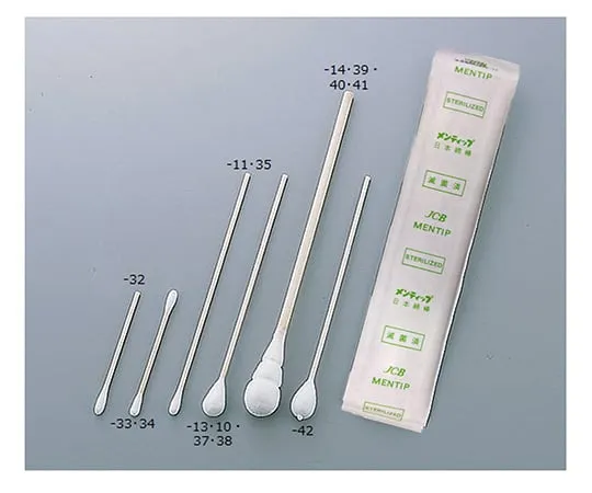 0-319-09 Mentip (Wooden Shaft) Gynecology/Throat/Dermatology φ8.0 x 153 mm 1 Box (2 Pieces x 200 Bags) 2A1508