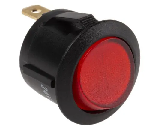 63-4598-61 RS PRO Illuminated Single Pole Single Throw (SPST), On-None-Off Rocker Switch Panel Mount 273-025