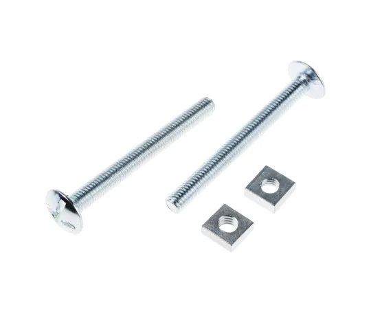 63-4599-03 Bright Zinc Plated Steel Roofing Bolt, M6 x 60mm 277-660