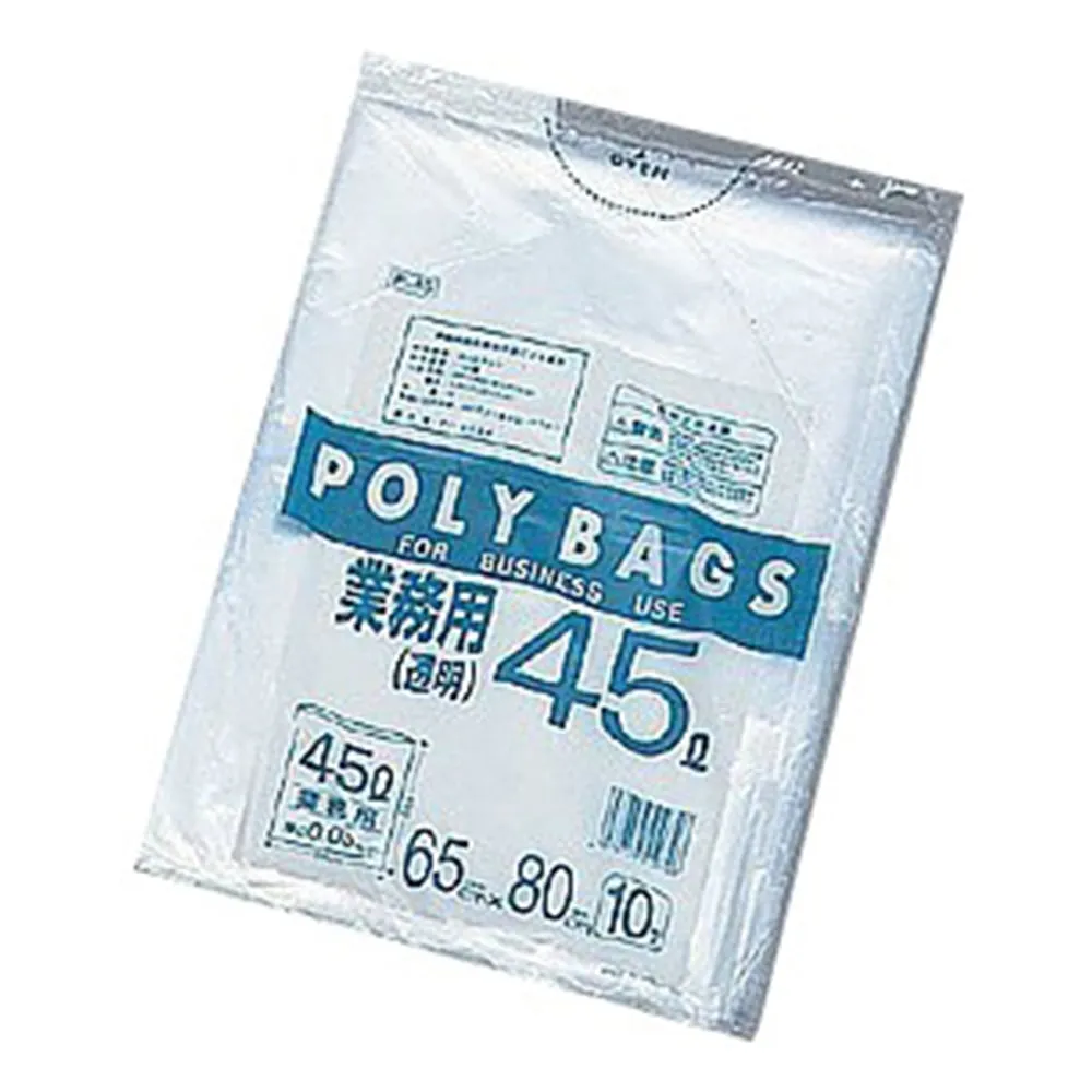 7-5307-01 Garbage Bag Transparent 10 Pieces -