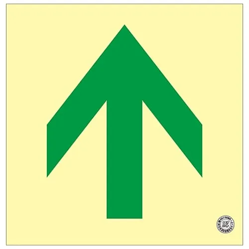 61-3397-43 Medium Luminance Phosphorescent Type Direction Sign On The Floor ↑ Floor 16 70016