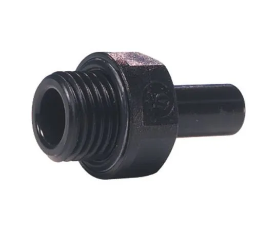 63-4986-10 John Guest Pneumatic Straight Threaded-to-Tube Adapter, G 3/8 Male, Plug In 8 mm PM050813E