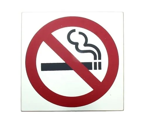 61-7405-84 Non-Smoking Mark 109mm x 109mm x 2mm S1111-15