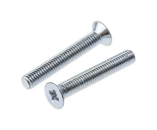 63-4644-88 RS PRO, M3 Countersunk Head, 20mm Steel Pozidriv Bright Zinc Plated 553-419