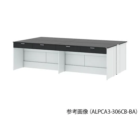 4-3407-01 Central Laboratory Table (Frame Type) 1800 x 1650 x 850 mm ALPCA3-186CB-BA