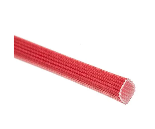 63-4613-15 RS PRO Braided Acrylic Fibreglass Red Cable Sleeve, 6mm Diameter, 5m Length 398-896