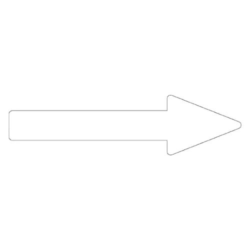 61-3408-93 Direction Indication Sticker For Identifying Tube -> (White) Arrow Sticker 89 193189