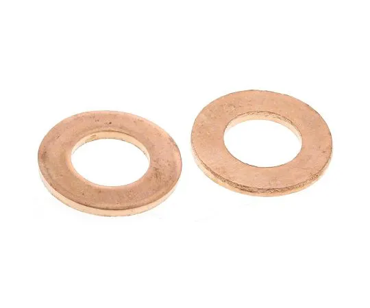 63-4601-34 Copper Plain Washer, 0.8mm Thickness, M5 293-189