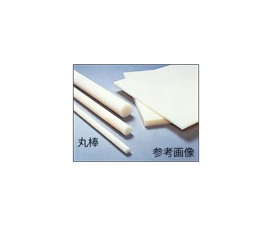 3-2562-01　［Discontinued］Round Polyvinylidene Fluoride Bar φ10 x 1000　PVDF-dim.10-1000