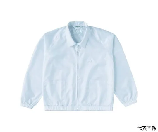 61-3229-99 Anti-Electricity Yarn Grid Specification Jacket (Collared) White M size TCLGJ-W-M