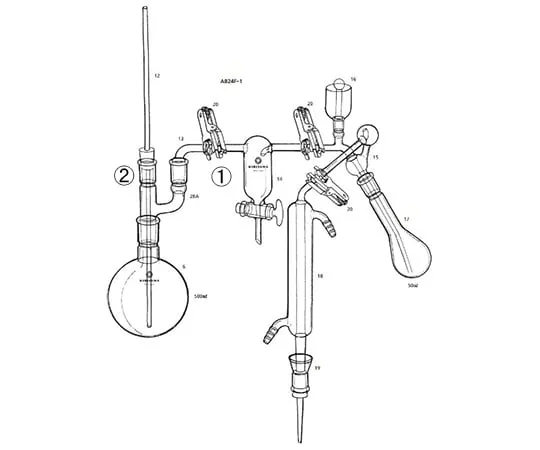 64-1060-45 Micro-curdal nitrogen quantitative steam distillation apparatus AB24F-1-1