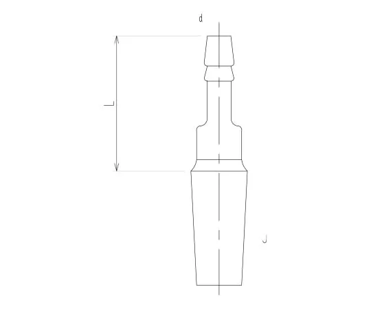 62-2092-55 Exhaust Tube Straight Tube Male 2400-1L