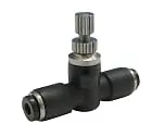 61-7657-81 Speed Controller Low Flow Rate Small Union Straight Type 1.8 JSMU180L