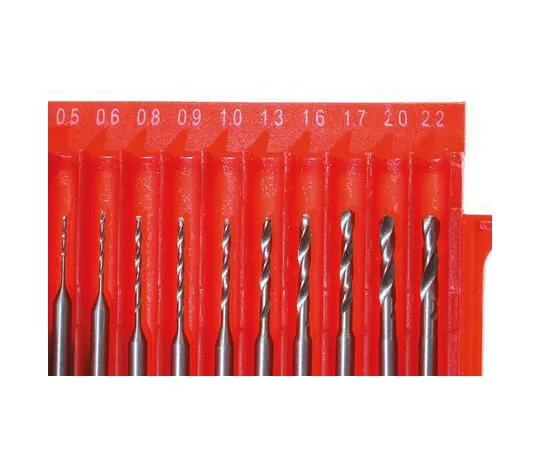 63-4627-57 RS PRO 10 Piece Multi-Material Twist Drill Bit Set, 0.5mm to 2.2mm 457-627