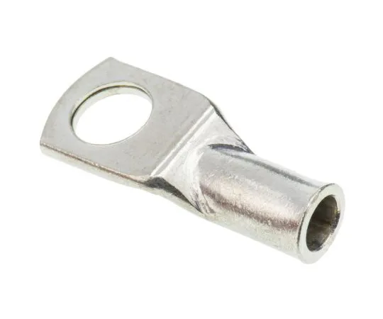 63-4562-50 RS PRO Uninsulated Tubular Ring Terminal, M6 Stud Size to 6mm² Wire Size 119-160