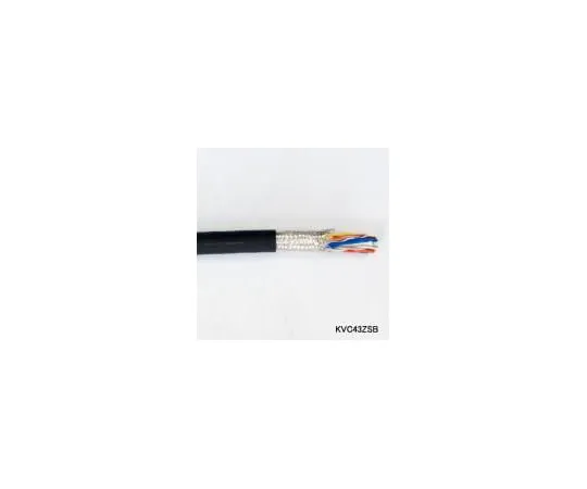 62-0825-90 Robot Cable KVC-43ZSB (With Shield) 80℃ 150V Rated (0.3Sq Outer Diameter 5.1mm) 1m KVC-43ZSB1P-0.3SQ