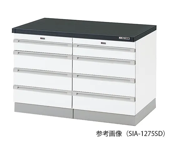 3-4347-11 Laboratory side bench (Wooden type with slide shelf) 450 × 750 × 800mm SIA-475SD