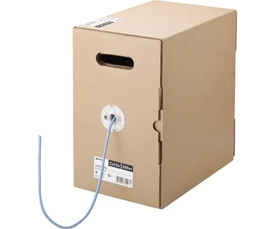 65-3406-11　［Discontinued］Cat5e LAN Cable 300 m Single Line Blue　BL5E3000BL