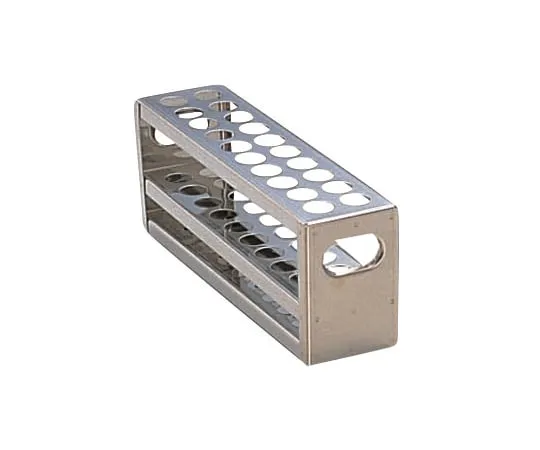 6-314-01 Stainless Steel Punching Type Test Tube Stand φ13.5 x 20 Pcs SU12-20